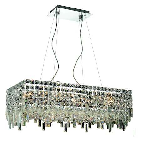 Elegant Lighting Royal Cut Clear Crystal Maxim 16-Light Crystal Pendant V2035D28C/RC